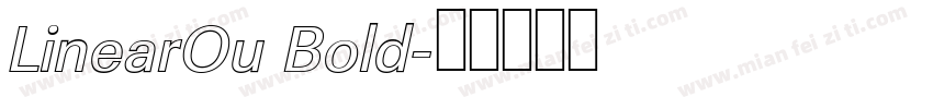 LinearOu Bold字体转换